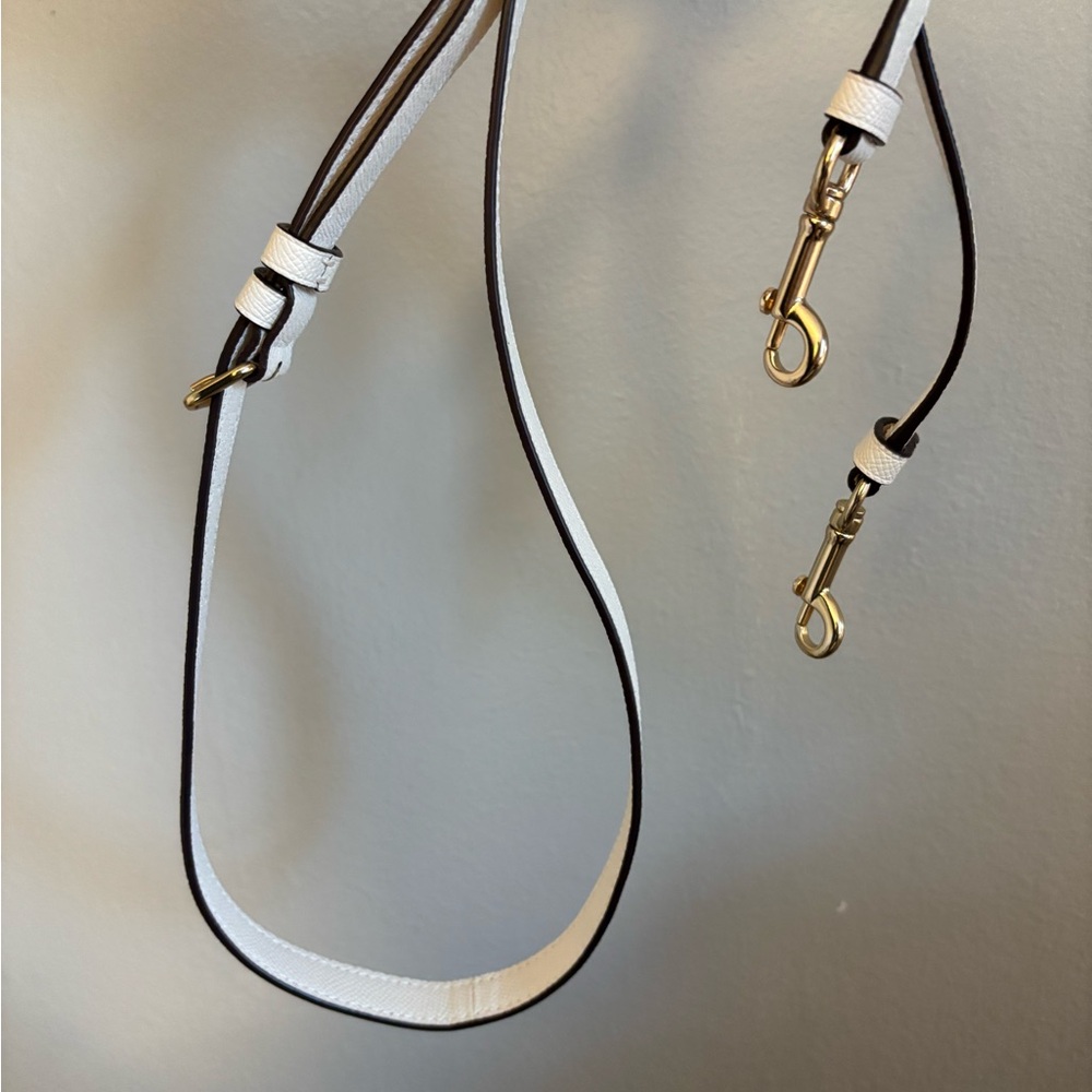 Coach Sydney Satchel Bag - Gold/Chalk - Picture 9 of 12